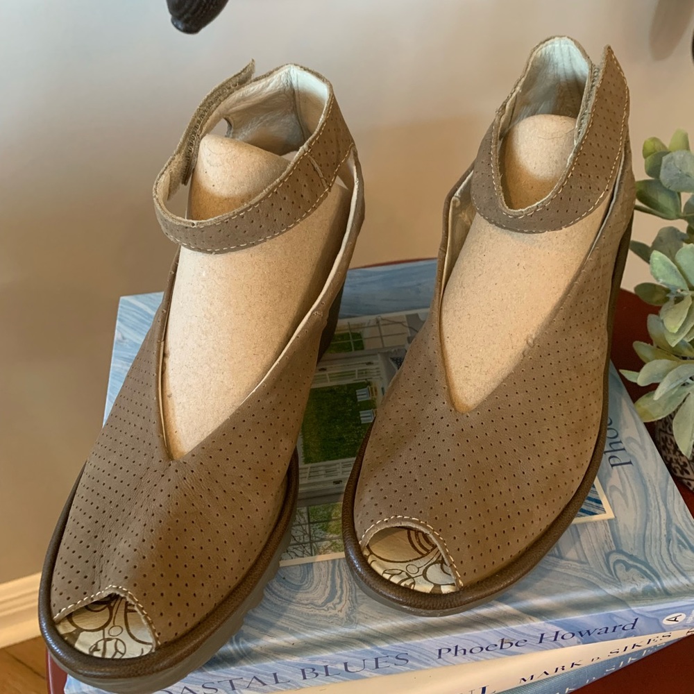 Fly London suede wedges